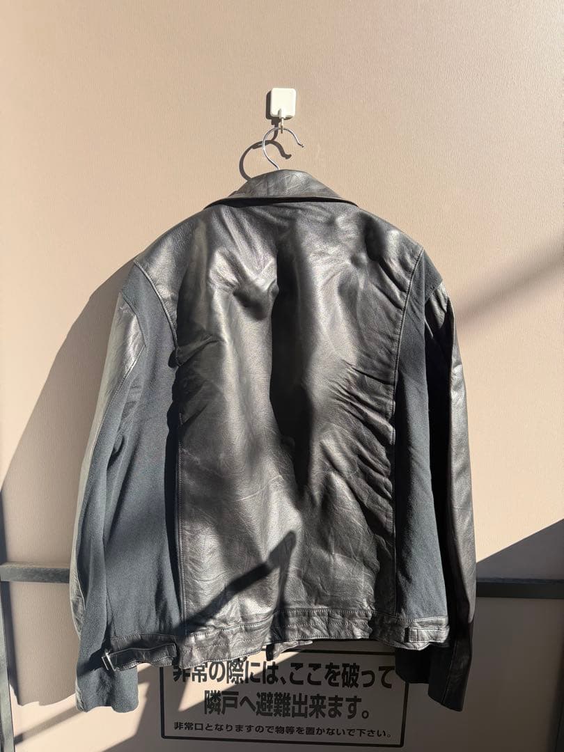 UNDERCOVERレザーライダースジャケット 黒
