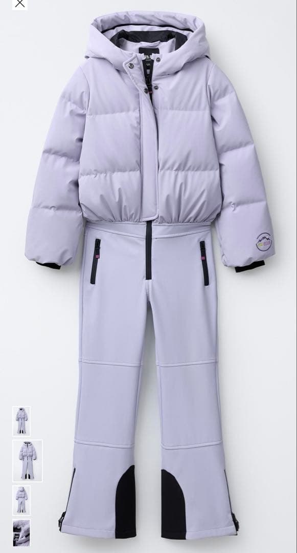 ZARA スノーウェア キッズ 6/7歳（122cm） ライトモーブ 美品