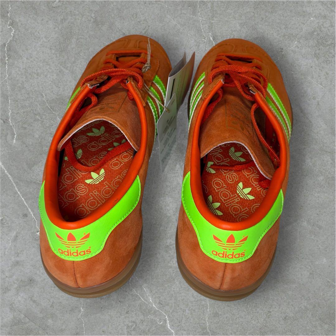 【新品/未使用】adidas ハンブルグ オレンジ×グリーン 27.5cm