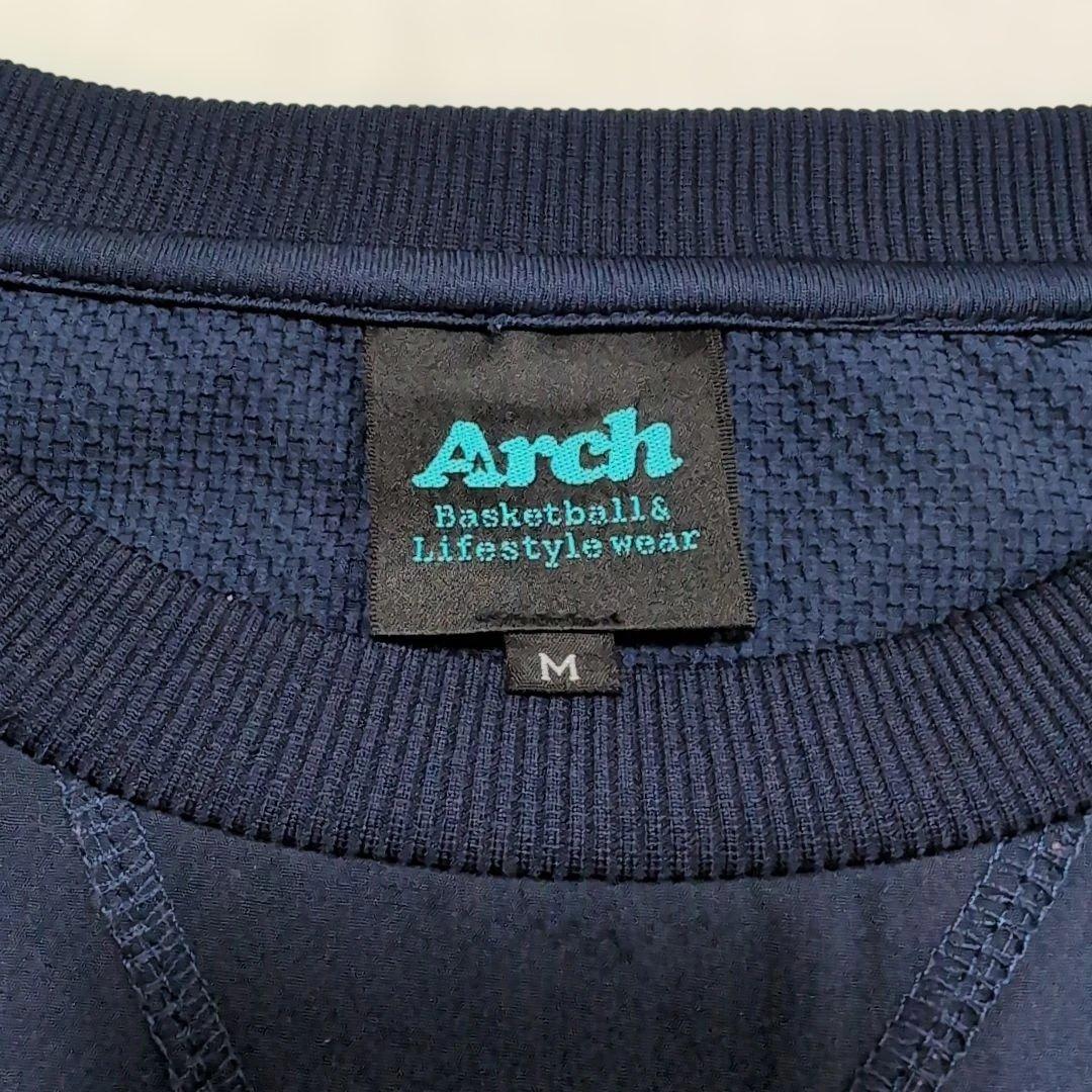 美品　Arch ア―チ バスケットボール 長袖Tシャツ M ネイビー　メンズ