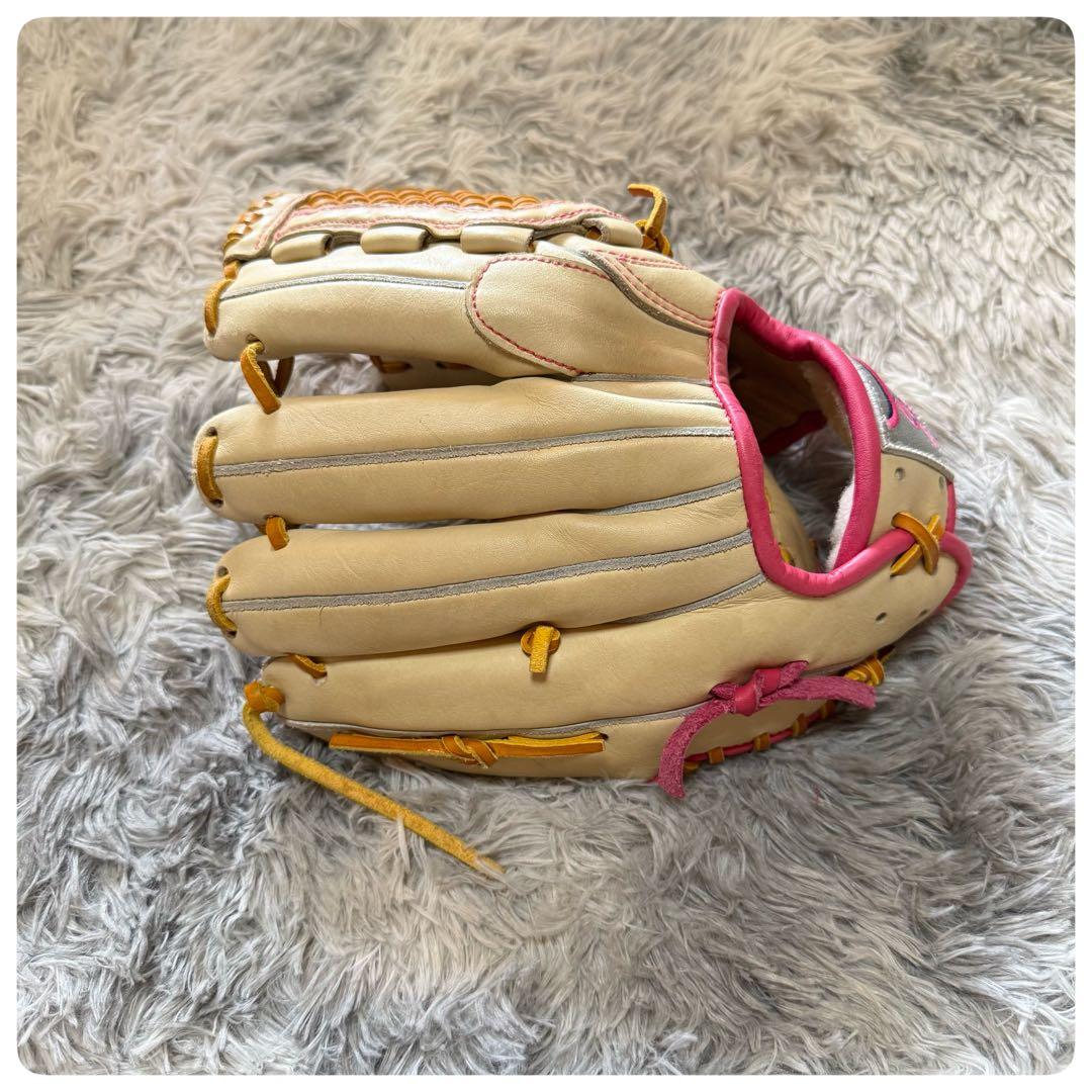 久保田Slugger 軟式オーダーグローブ　ホワイト/ピンク