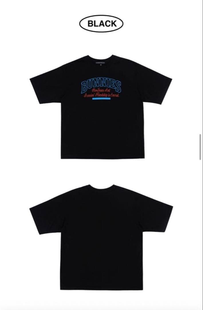[完売品]NewJeans BUNNIES CAMP ペンミ ツアーT ブラック