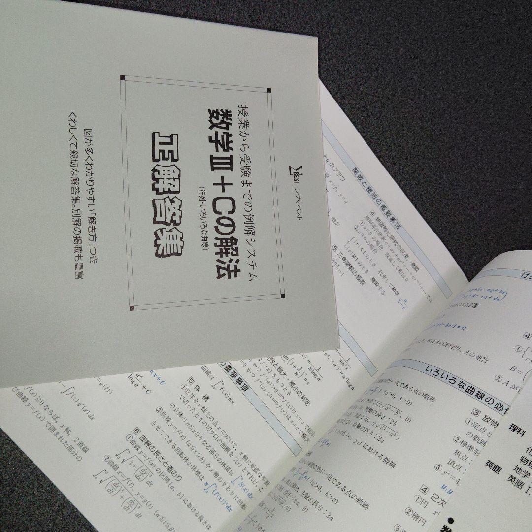 数学1+Aの解法 改訂版　数学2+Bの解法　数学3+Cの解法 シグマベスト