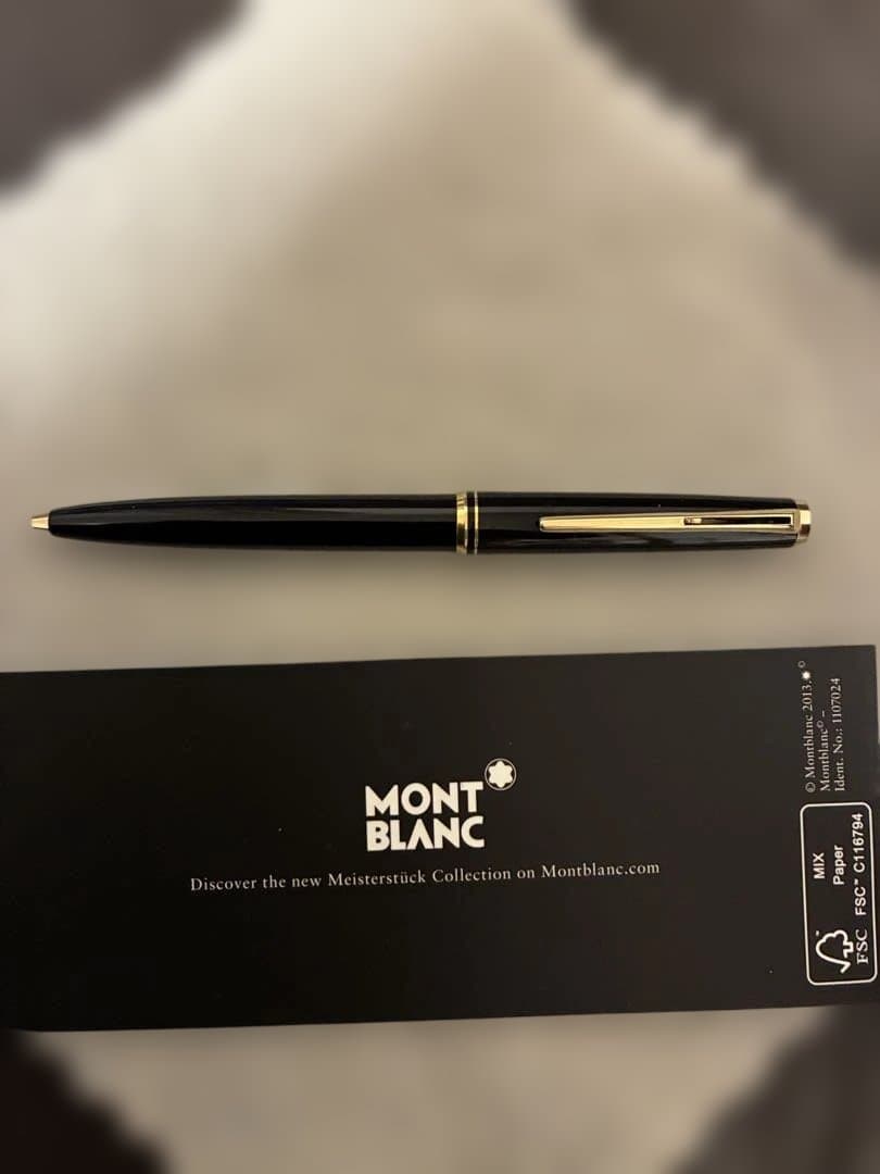 ◾️MONT BLANC モンブラン◾️ハンマートリガー式ボールペン◾️黒／金◾️