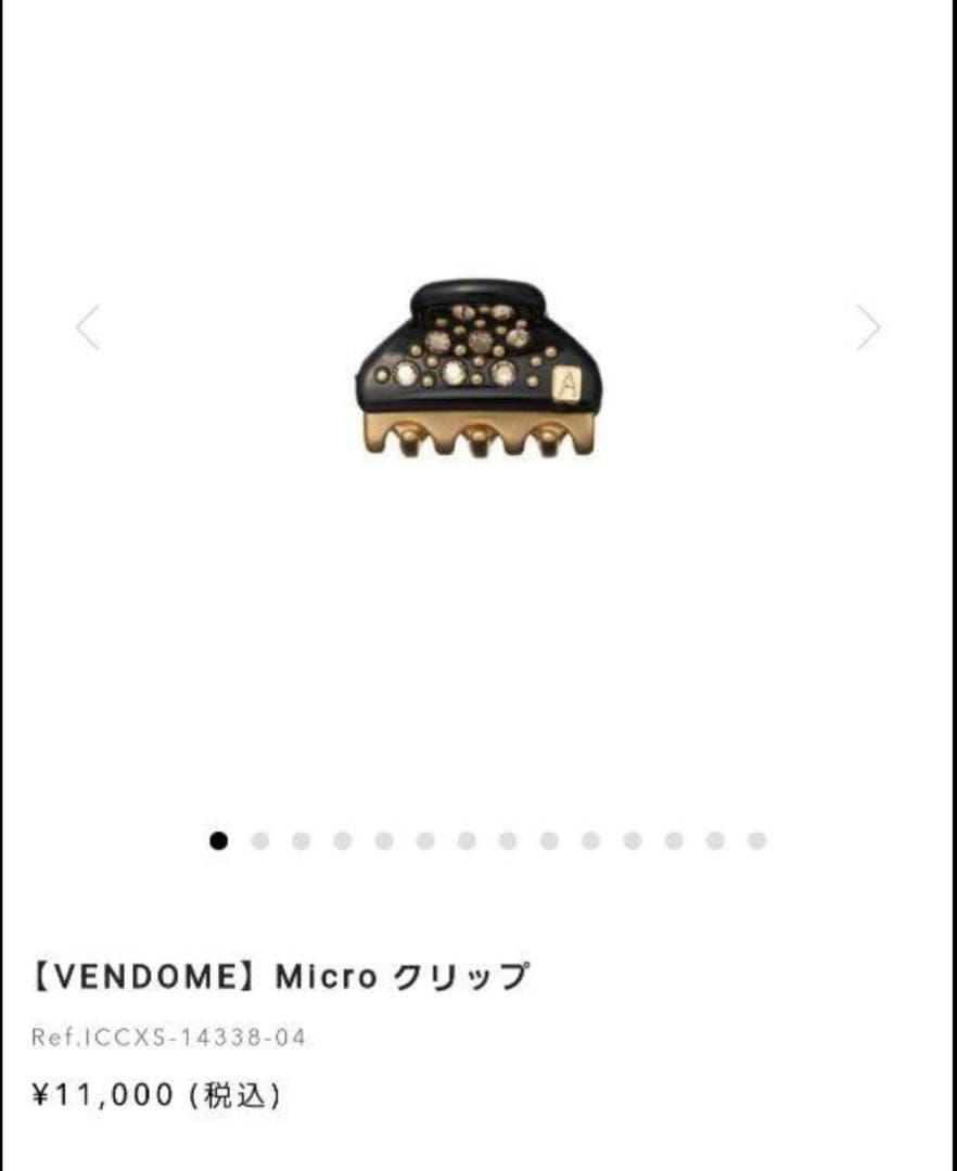 【新品未使用】ALEXANDRE DE PARIS マイクロクリップ ブラック