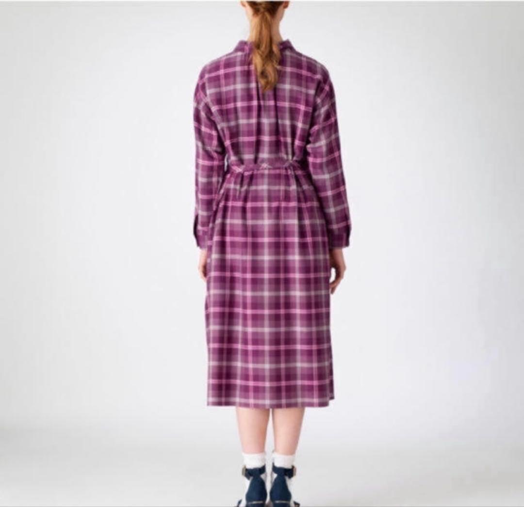 美品☆ブルーレーベルクレストブリッジ ワンピース　シャツワンピース　チェック38