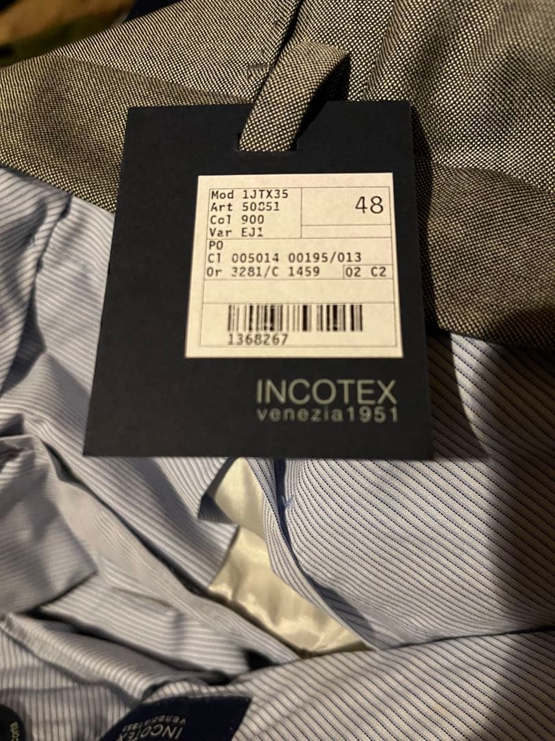 Incotex インコテックス ウールパンツ 新品未使用タグ付き