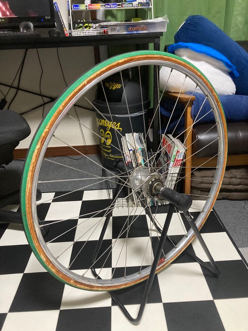 ピスト ホイール njs スズエハブ デュラコグ2個付き タイヤ付き