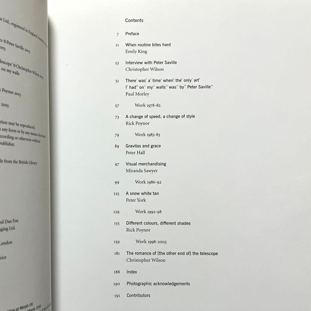 ★希少 洋書 Peter Saville ピーターサヴィル グラフィックデザイン