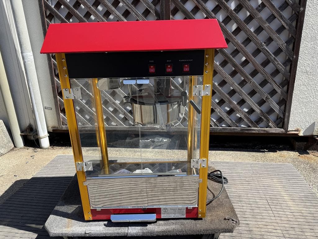 新品 未使用 業務用 ポップコーンマシン ポックコーンメーカー 直接引き取り限定