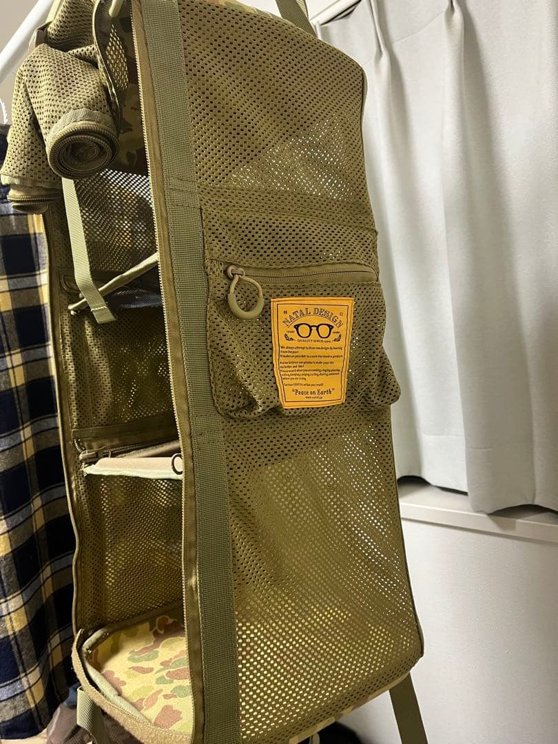 NAVAL DESIGN 迷彩 メッシュバックパック
