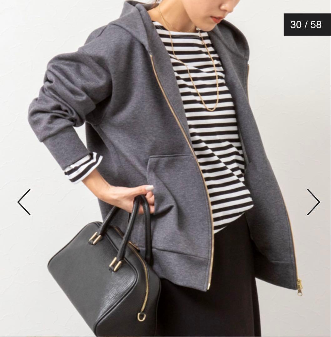 【ノーリーズ】ウォッシャブルOversized ZIPフーディー