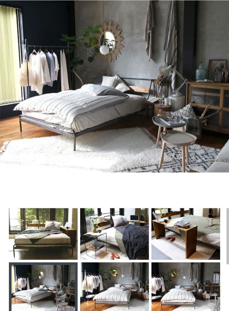 a.depeche socph bed ダブル ブラック