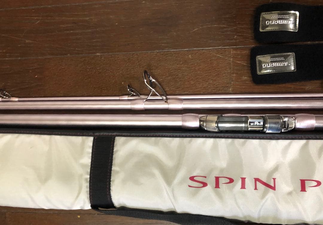 超美品 シマノ 11スピンパワー 405CX 並継 チタンKガイド