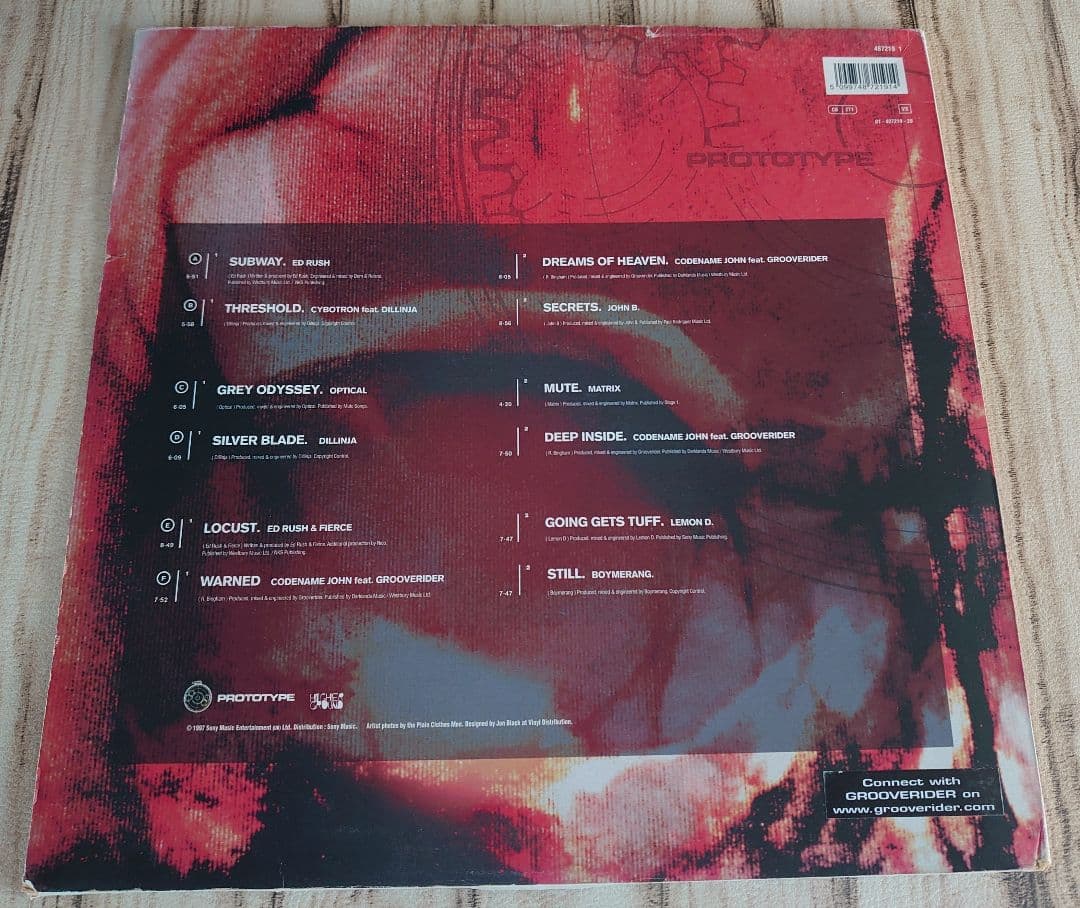 オリジナル3LP/The Prototype Years/Grooverider