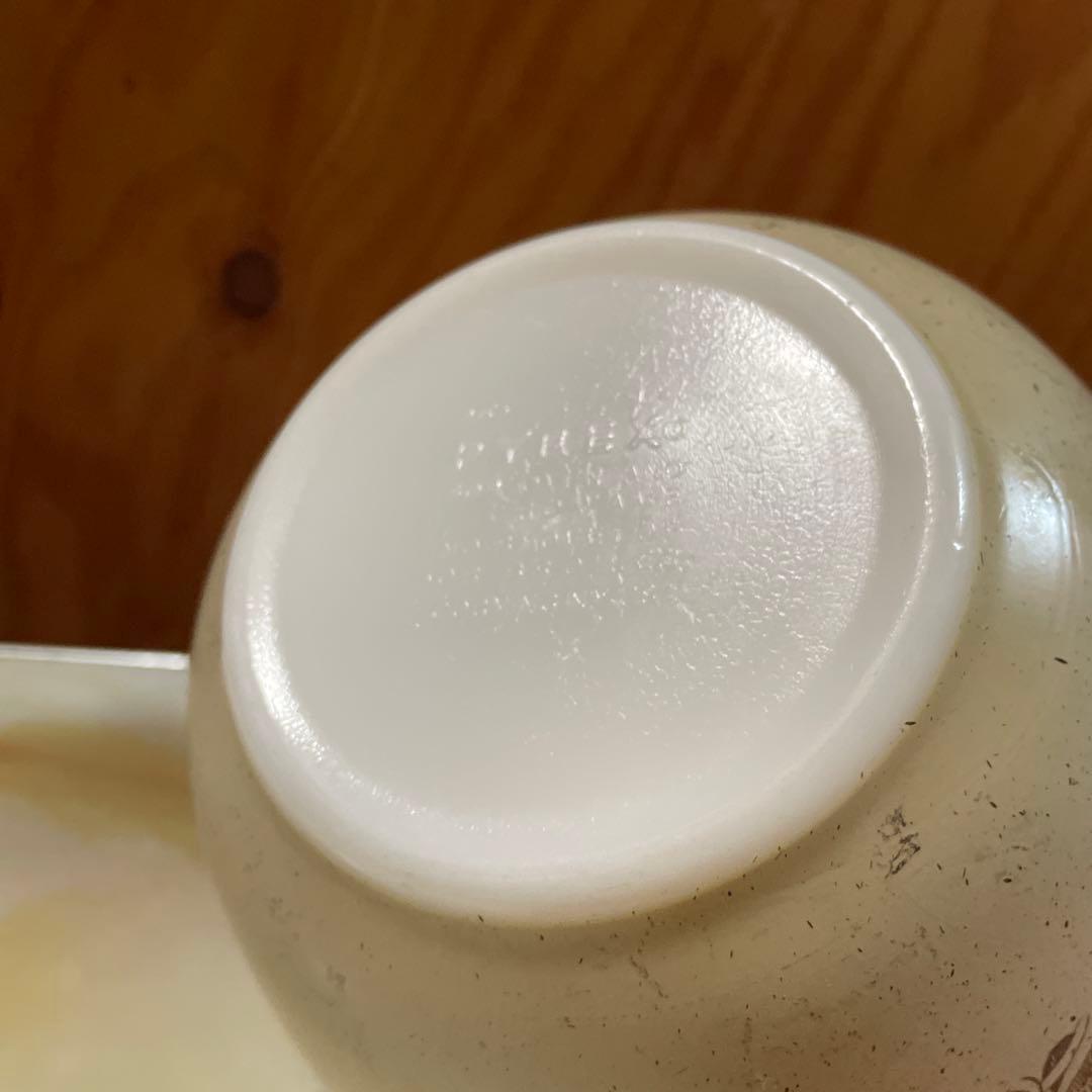 オールドパイレックス　pyrex ミキシングボウル　シンデレラボウル　きのこ