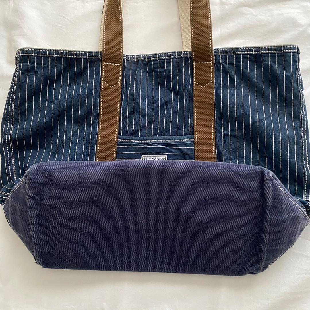 Pherrow's キャンバス トート バッグ ヒッコリー