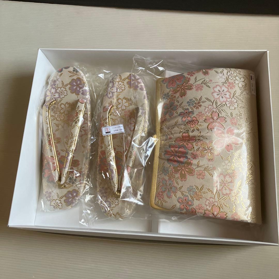 ★416 和装小物　草履　バック　セット