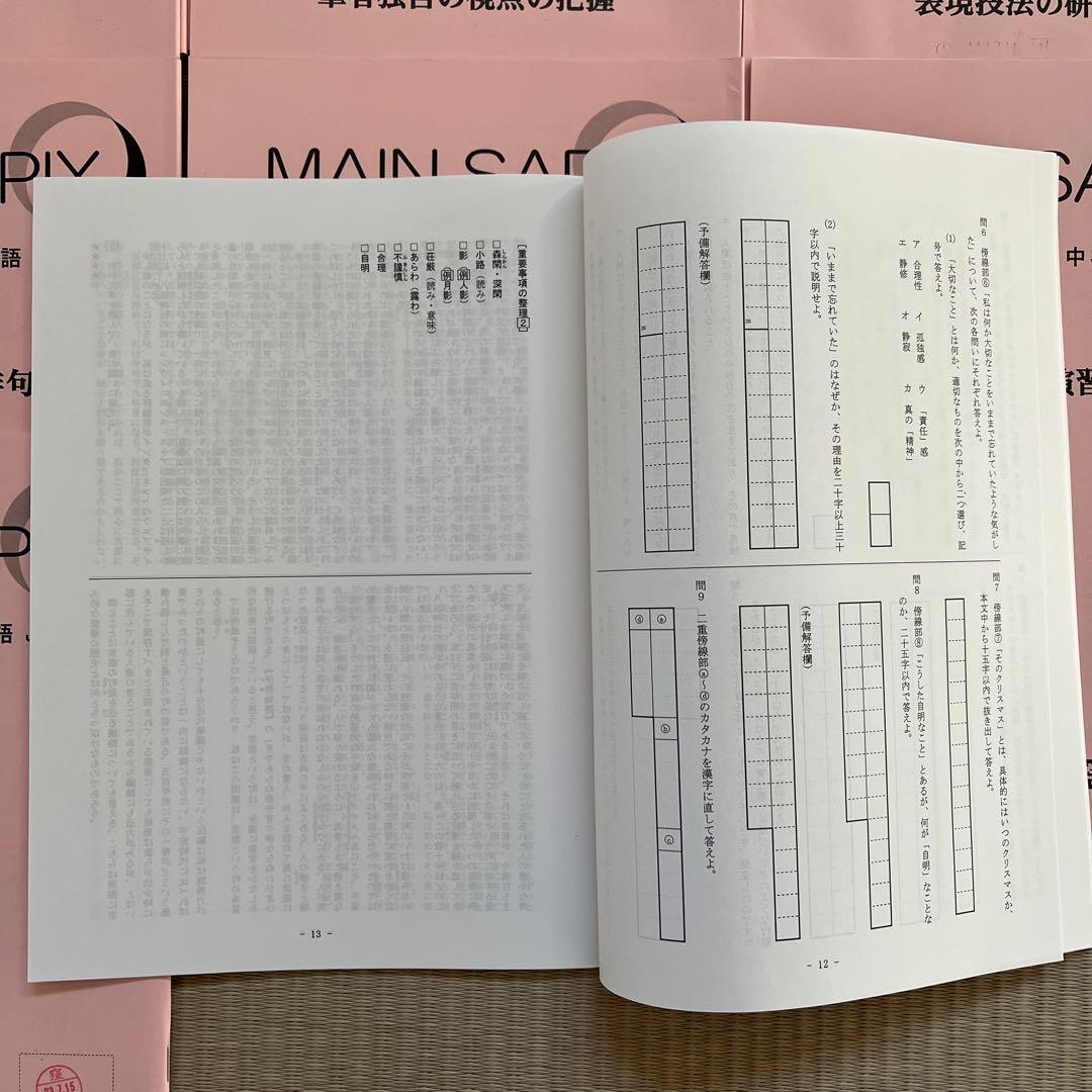 MAIN SAPIX中3 国語