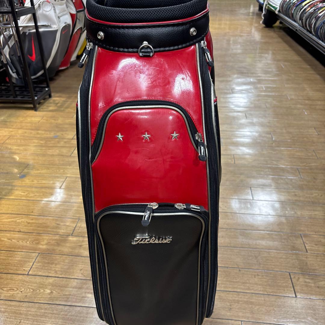 Titleist ゴルフバッグ 赤黒銀