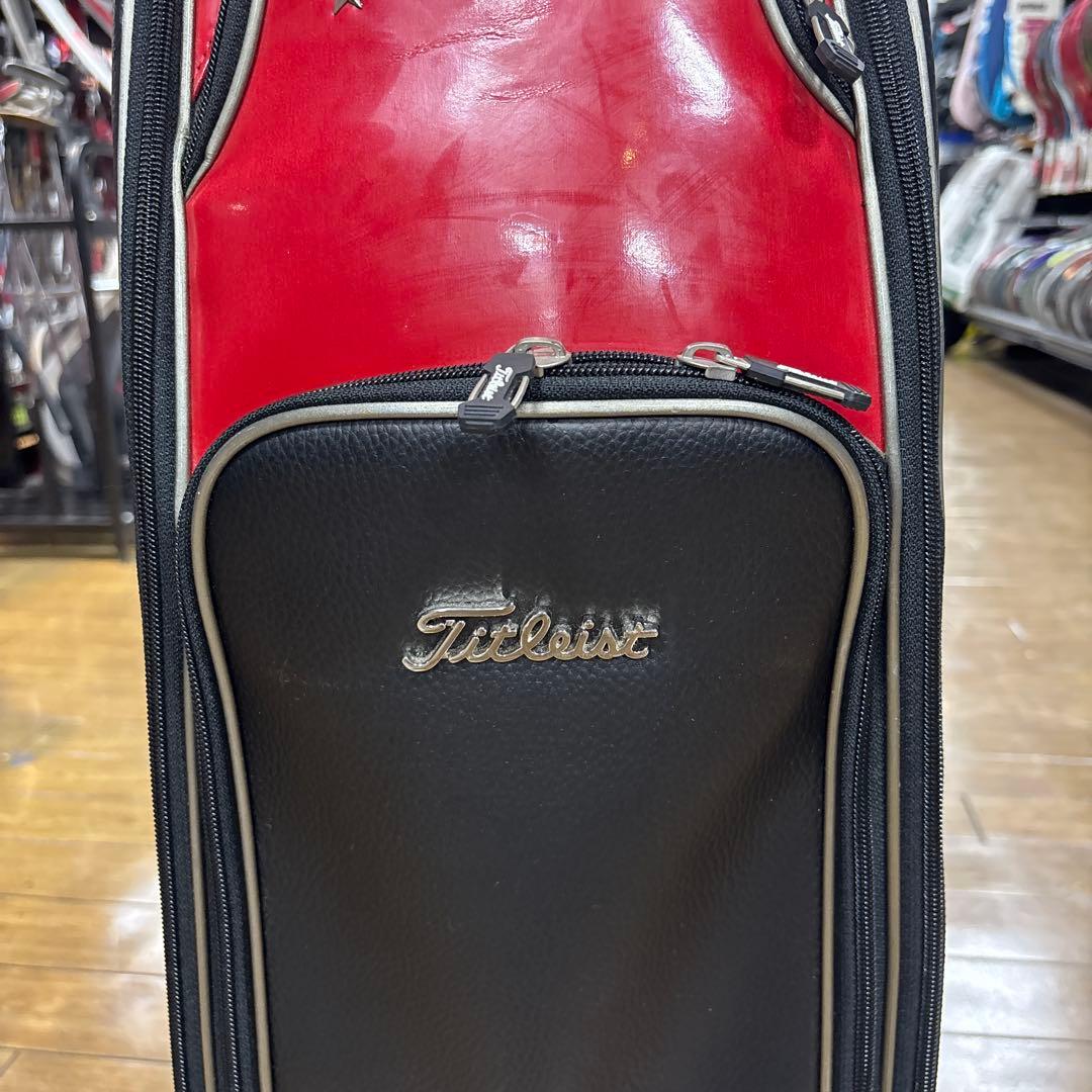 Titleist ゴルフバッグ 赤黒銀