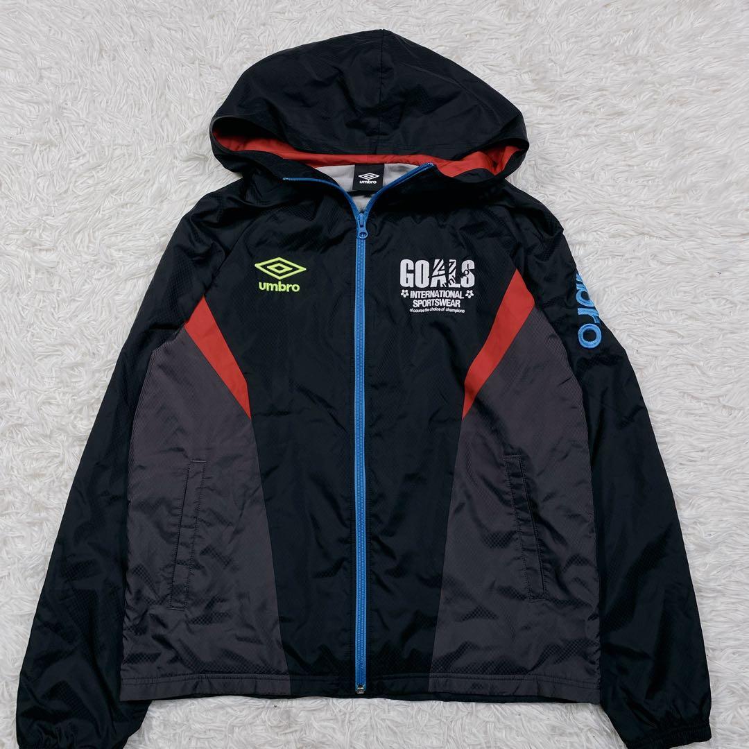 UMBRO アンブロ　裏起毛　ナイロンセットアップ　ブラック　M