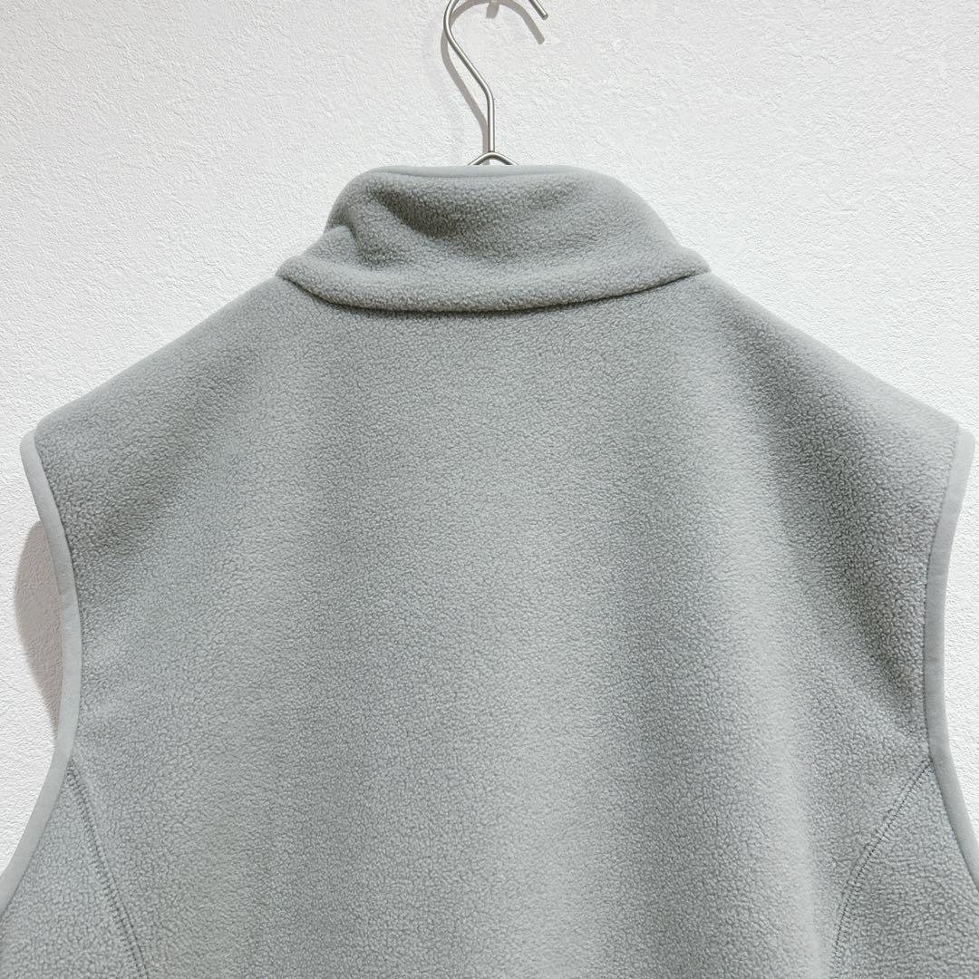 【美品】アンヌーク anuke フリースジップベスト 36 アイスブルー