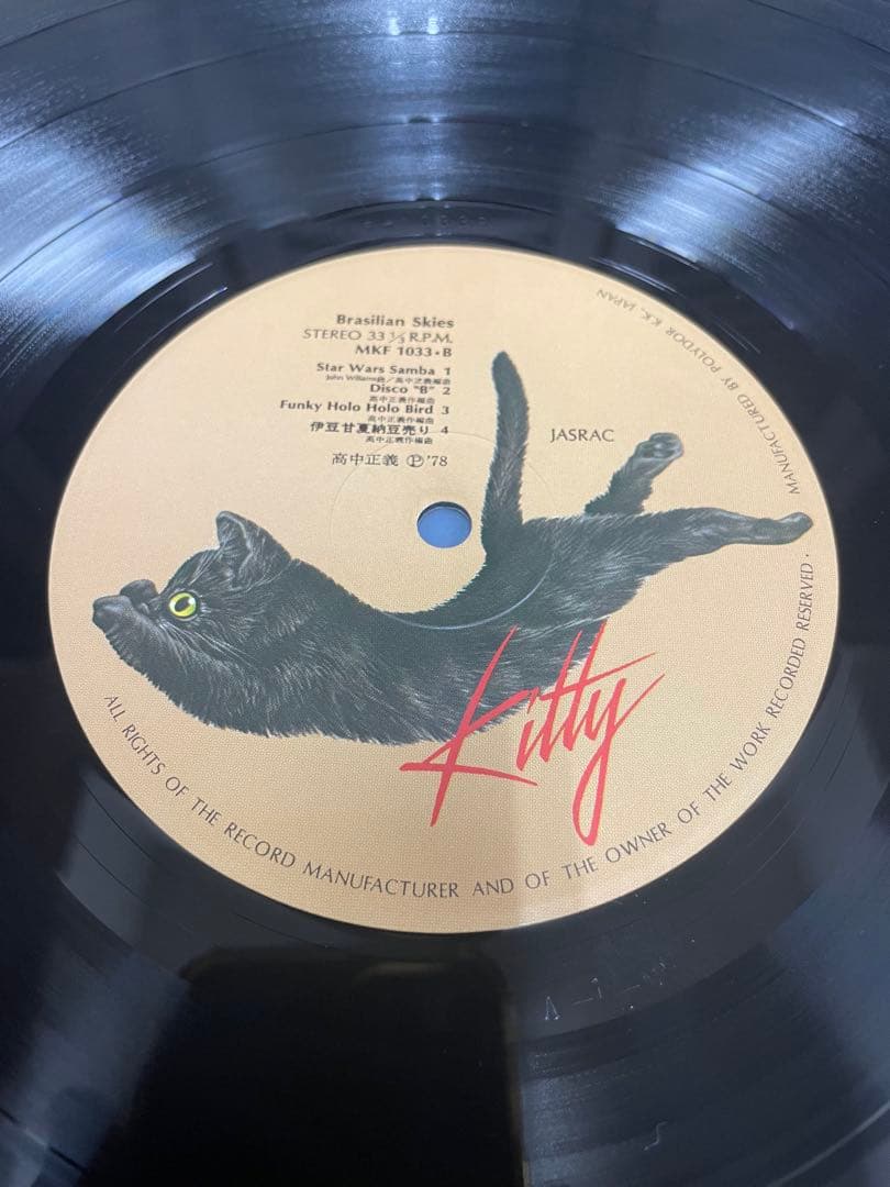 【LPレコード】高中正義『Brasilian Skies』【美品】