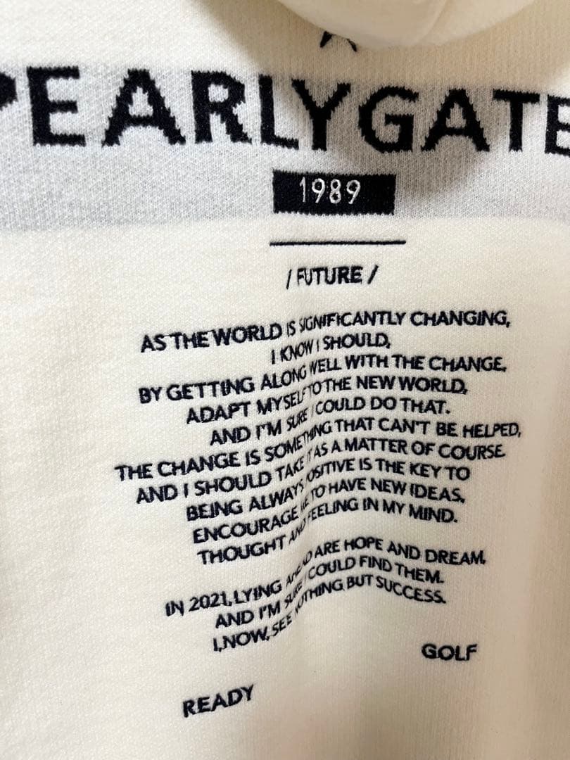 PEARLY GATES フード付きセーター ホワイト