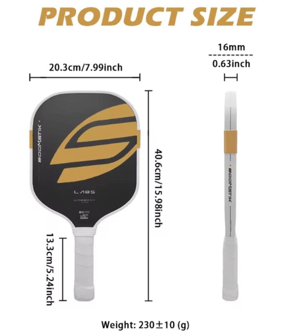 新品!!新色‼︎ 史上最も進化したパドル　BOOMSTLIKピックルボール ワイド