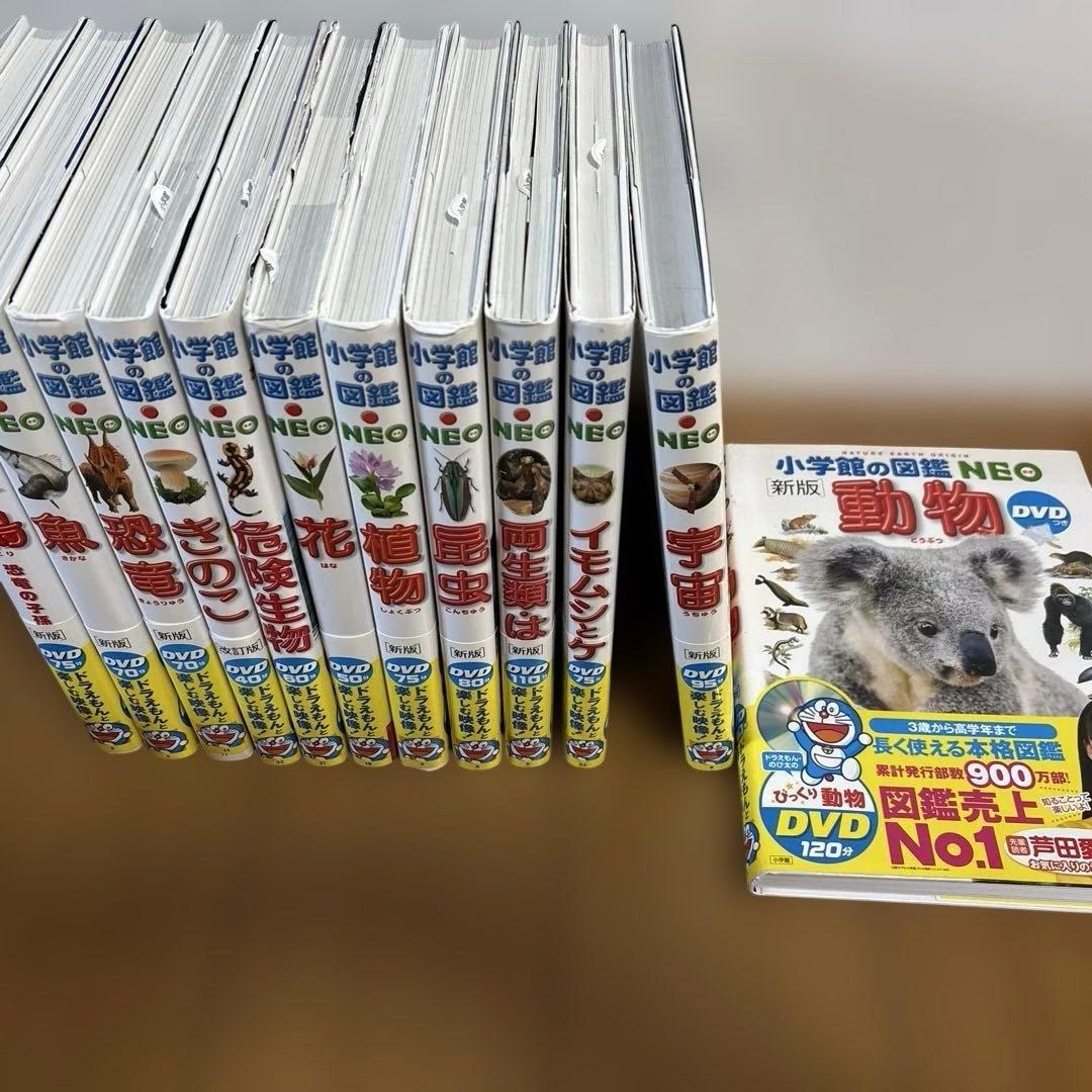 【12冊セット】 小学館の図鑑NEO 全DVD付
