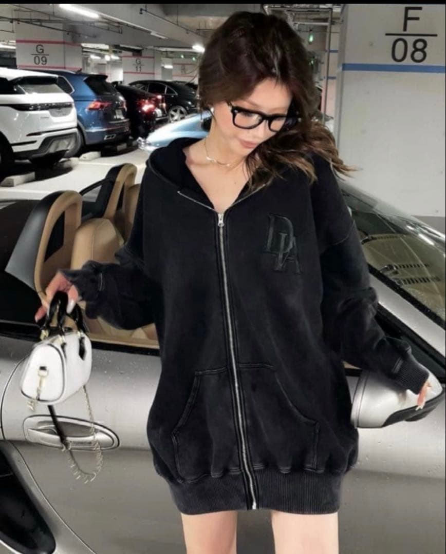 トップス DIANTE DIA LOGO ZIP UP SWEAT HOODIE