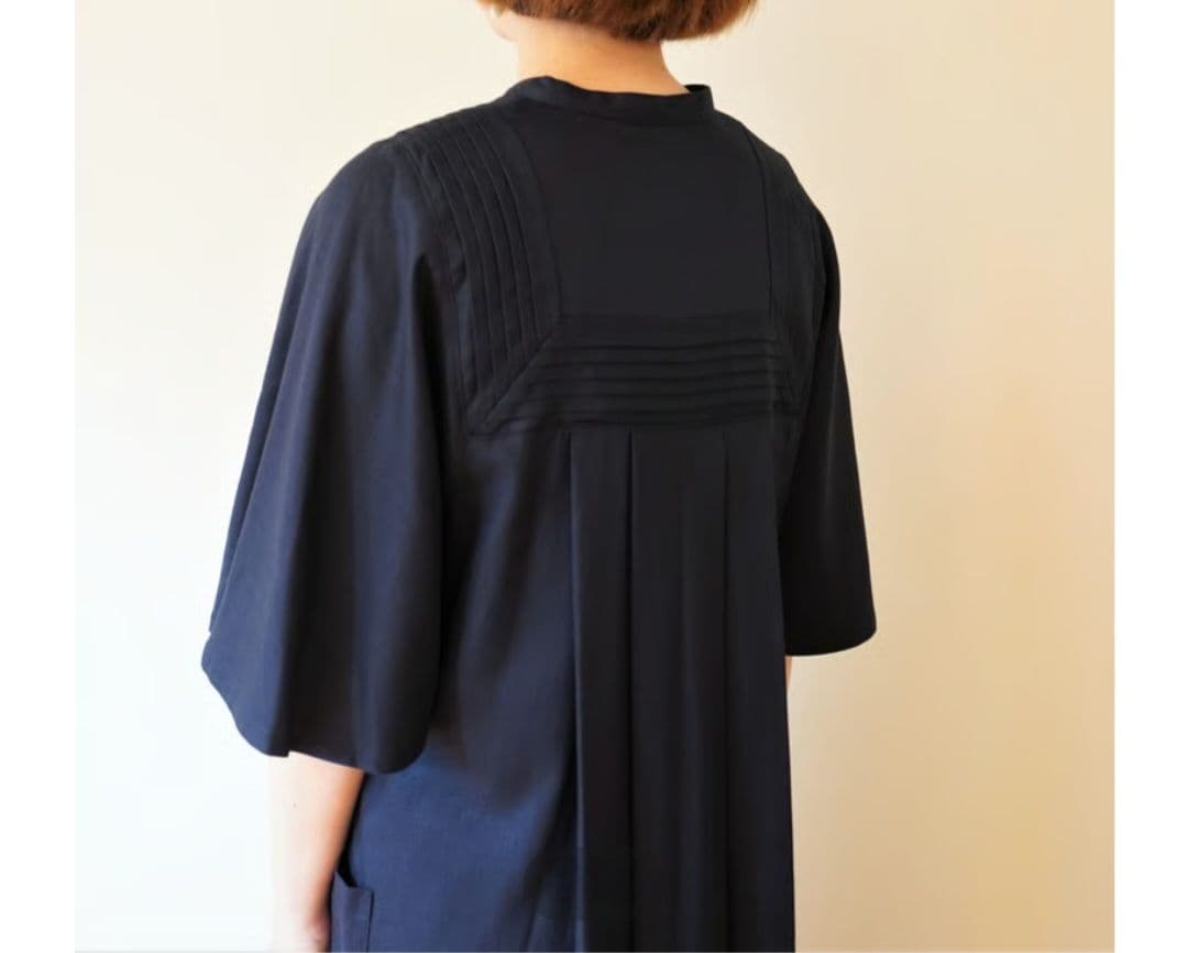 新品・未使用　ポルテデブトン　サックドレス　ネイビー　定価36300円