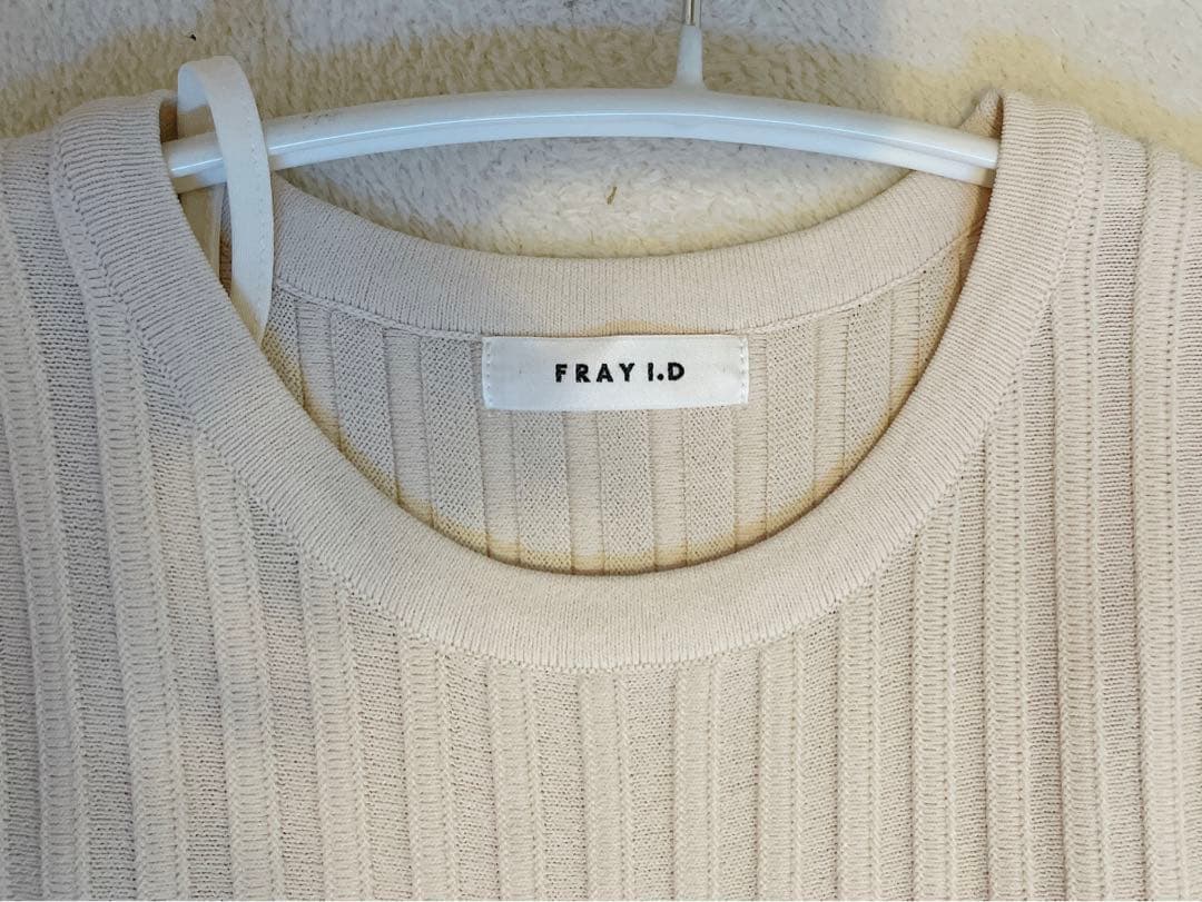 【新品・定価25000円】FRAY I.D ニットAラインワンピース