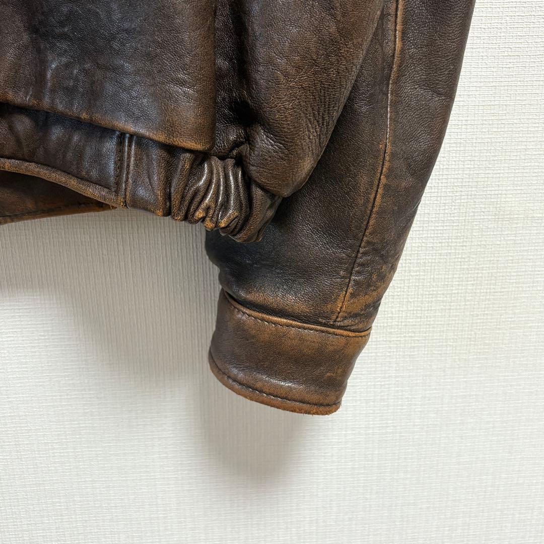 レザージャケット ヴィンテージ　ブラウン