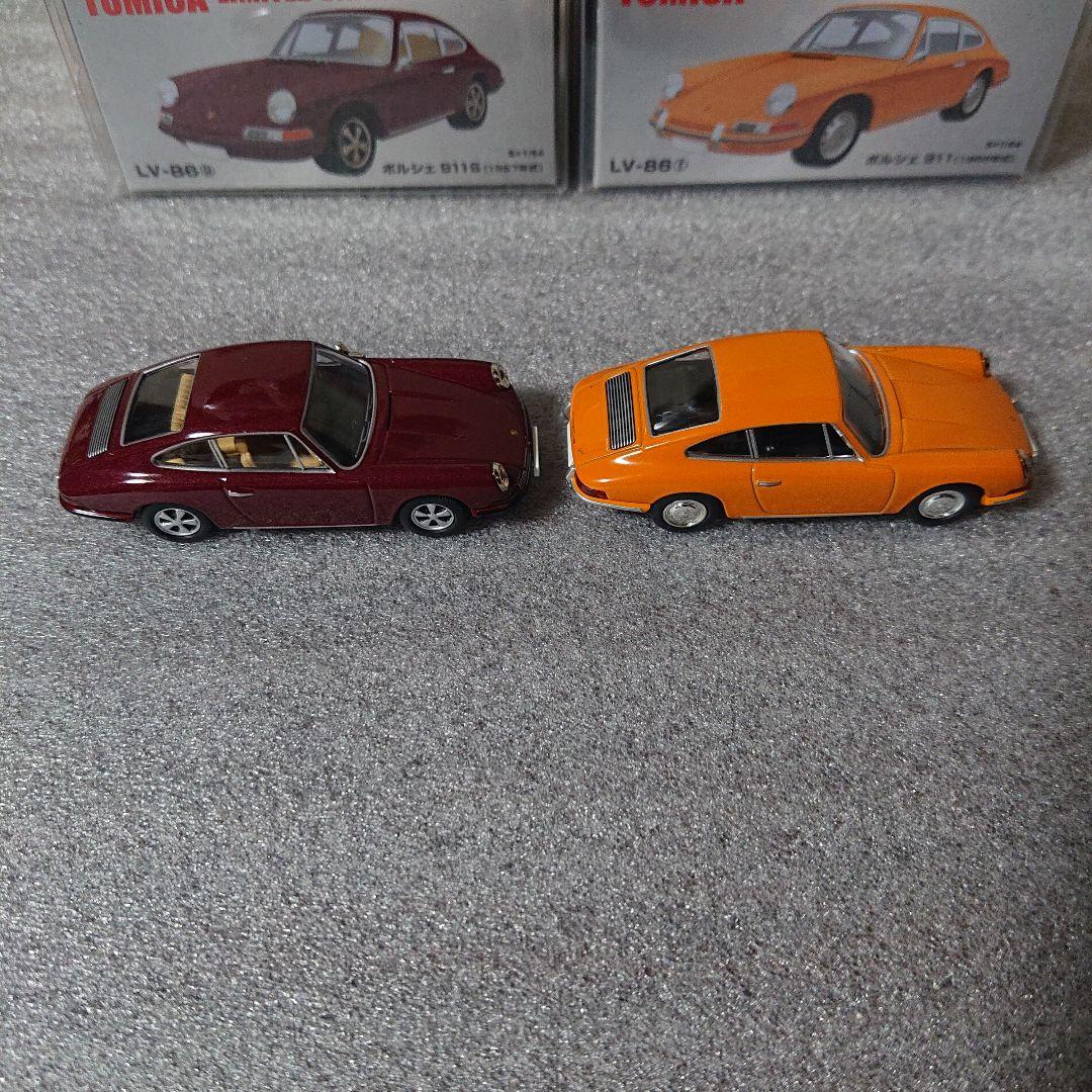 トミカリミテッドヴィンテージ LV-86 ポルシェ 911 f&g ２台セット