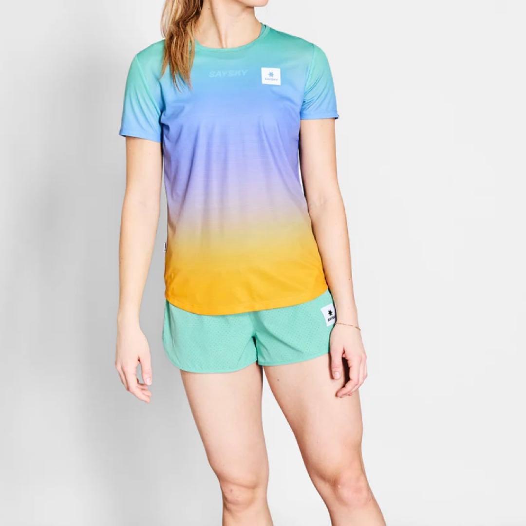 saysky グラデーションTシャツ　Sサイズ　ランニング