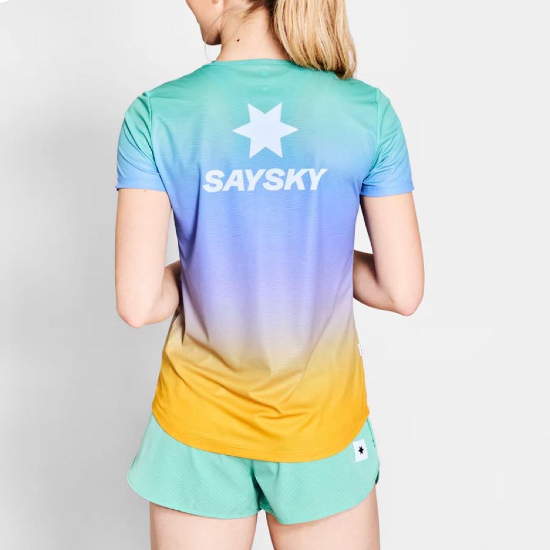 saysky グラデーションTシャツ　Sサイズ　ランニング