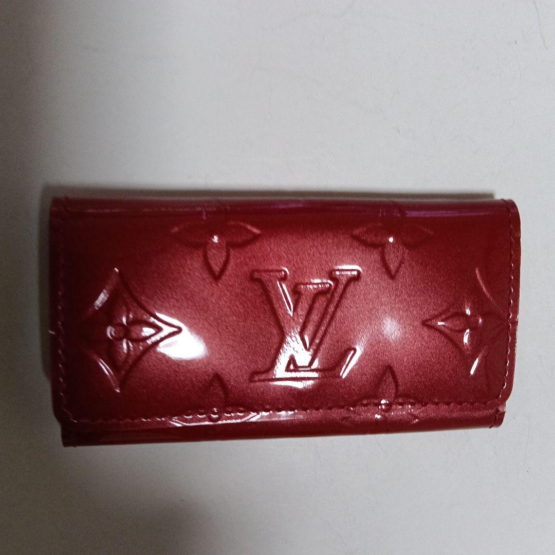 Louis Vuitton エナメルキーケース レッド　モノグラム柄
