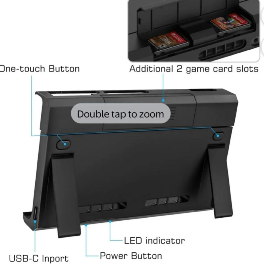 Nintendo Switch グレー 本体 付属品　 ＋バッテリーケース 2台