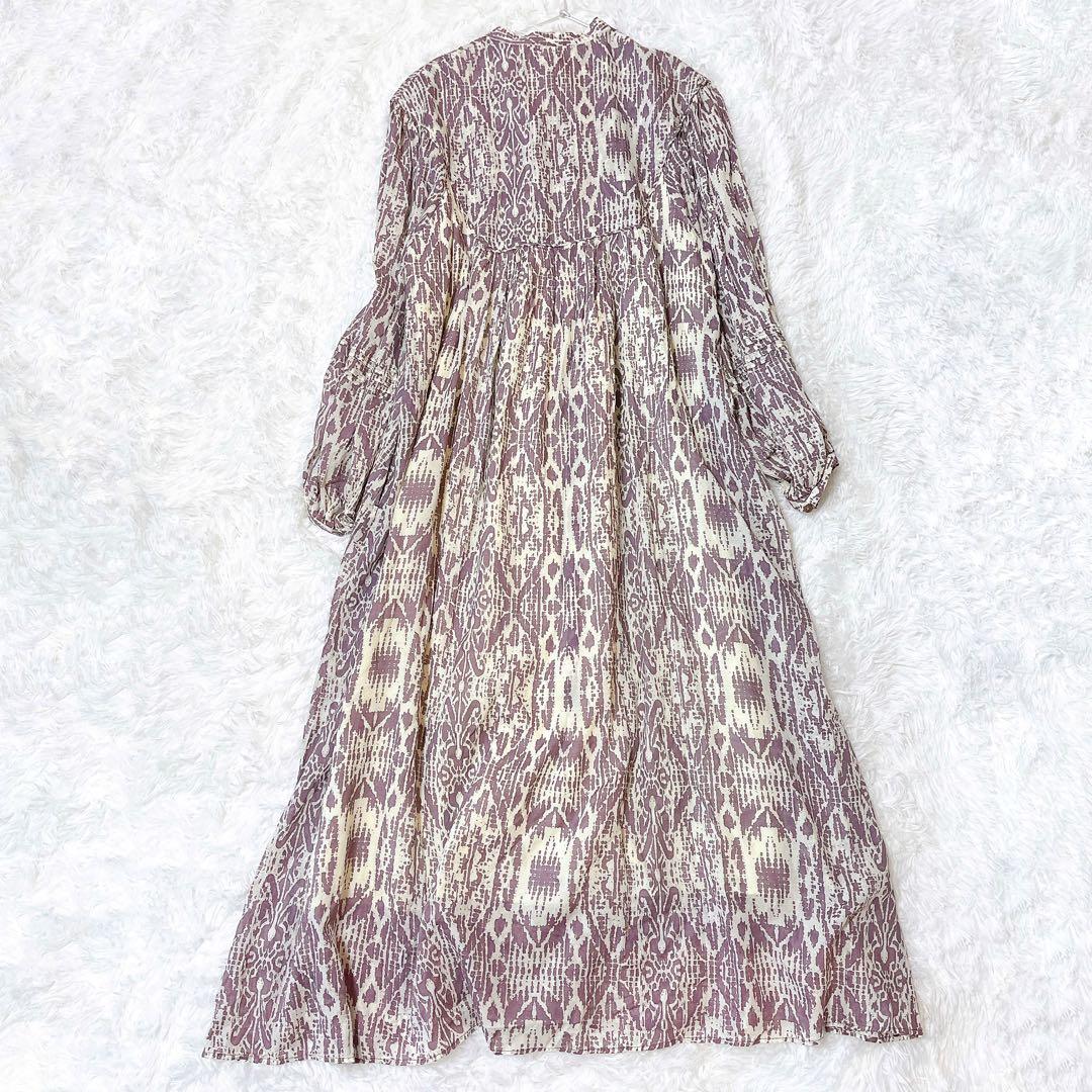 【美品】ジャーナルスタンダード インドコットン オリエンタルワンピース 紫