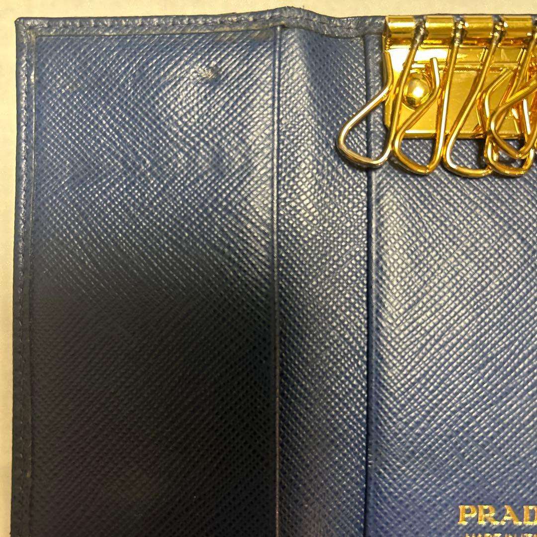❤️PRADA ❤️プラダ❤️キーケース❤️6連❤️ゴールドロゴ❤️サフィアーノレザー❤️