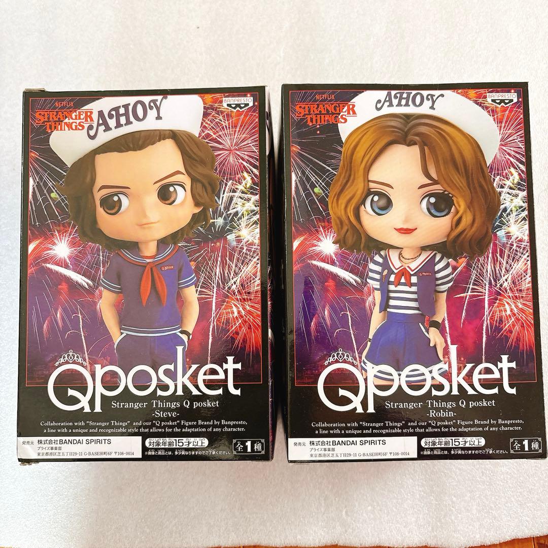Q posket ストレンジャーシングス スティーブ ロビン フィギュア セット