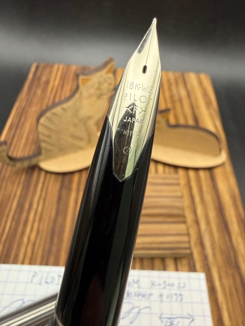 Pilot 万年筆 CUSTOM K-500SS 蝕刻ストライプ 18KWG F