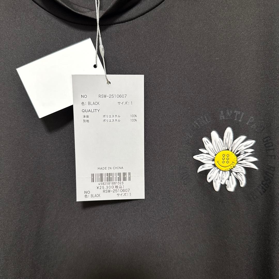 新品値下げ★Russelunoラッセルノ 花刺繍 半袖Tシャツ M 黒