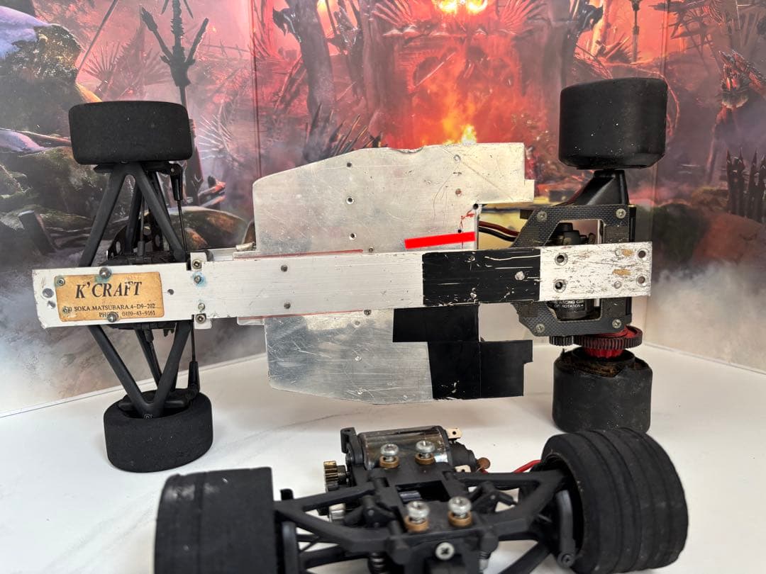 914 当時物1/10RC ランチア 037 ラリーとラジコン部品2つ