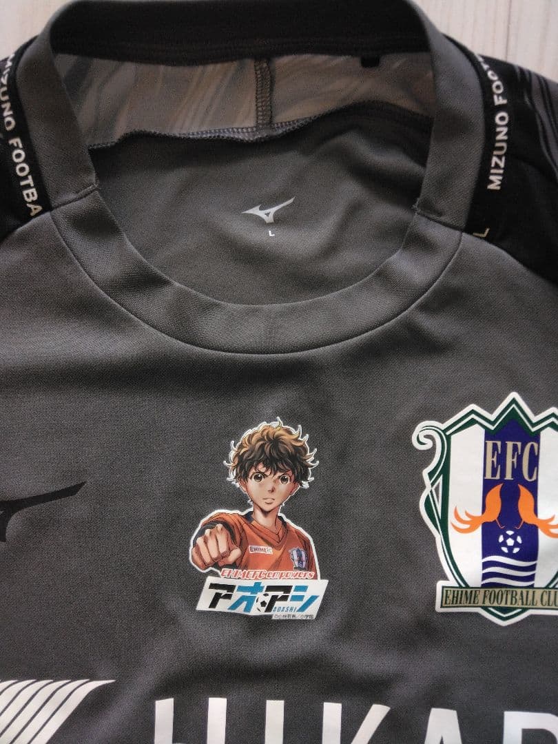 愛媛FC プラクティスシャツ Mizuno サッカーウェア 半袖