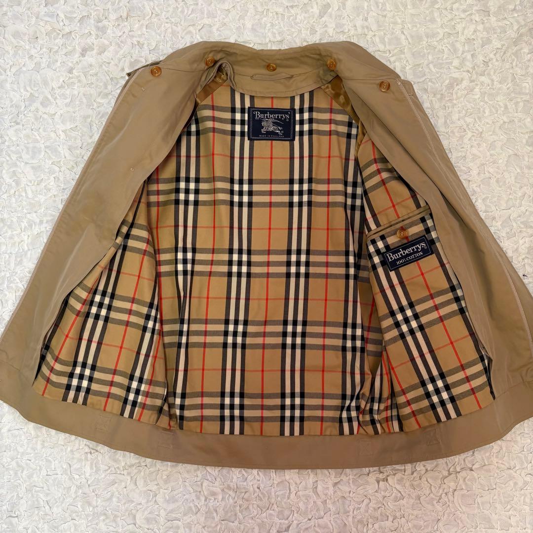 【希少】Burberrys ショートトレンチ　100%コットン ライナー付