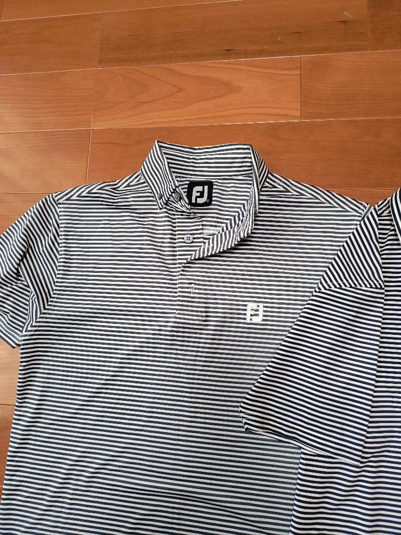 フットジョイ　FootJoy ボーダー ゴルフシャツ 豪華2枚セット　Sサイズ