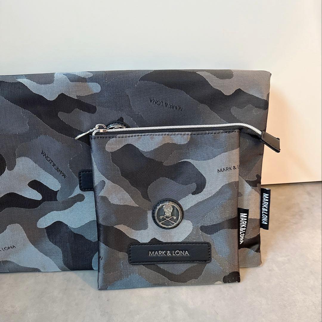新品 ☆ MARK&LONA シューズバッグ ポーチ カモ ケース ノベルティ